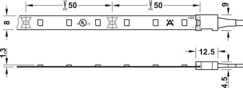 Çekmece Aydınlatması, Hafele Loox5 LED 3070, 24 V