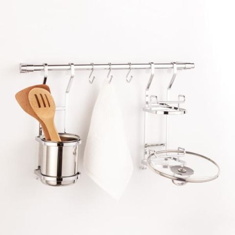 Hafele TRENO Tezgah Arası Aksesuar Krom 50cm Set 1