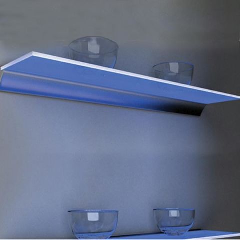 Hafele LED 2006 Aydınlatmalı Cam Raf Profili 12 V 900mm Mavi