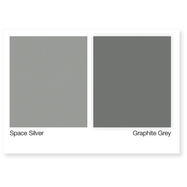 Hafele AluSplash Tezgah Arası Alüminyum Kaplama Graphite Grey/Space Silver