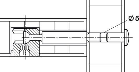 Häfele Dişli vida M4 dişli PZ2 yıldız çelik M4x8 mm 9 mm Nikel kaplama 020.92.711