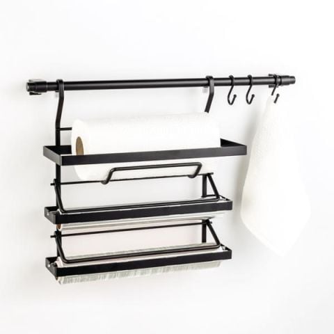 Hafele TRENO Tezgah Arası Aksesuar Siyah 50cm Set 2