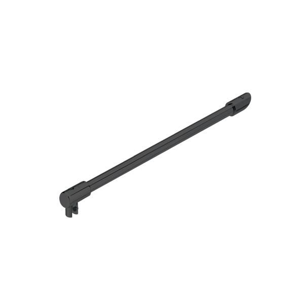 Hafele 45° Cam gergi çubuğu,400mm,graift siyah