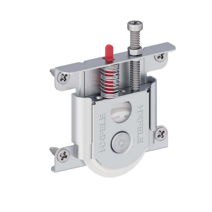 Häfele MULTISOFT 60 Ahşap Kayar Kapak Ray İkili Üst Ray ≤60 kg 2,500 mm Vidalanarak 402.37.640