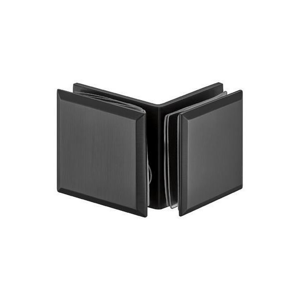 Hafele AQUASYS Cam tutucu,c/c,90º,grafit siyah