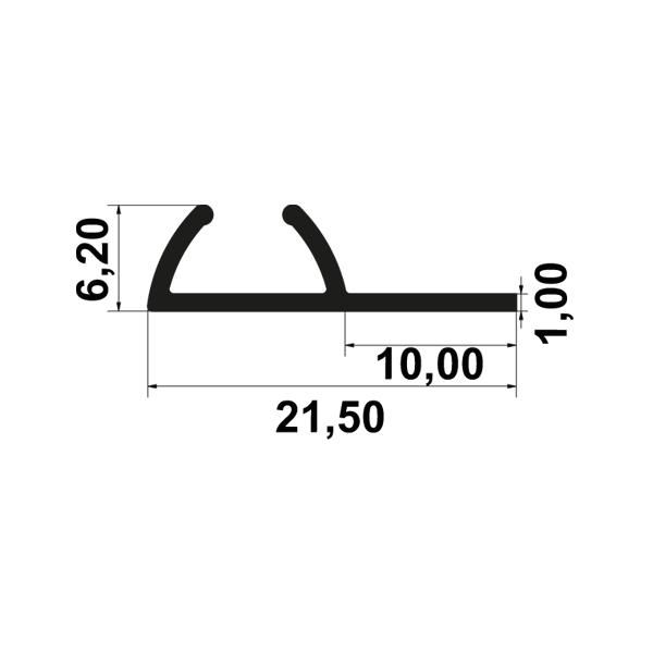 Hafele MULTI SOFT 60 - MIX 60 Tekli Alt Taşıyıcı Ray Alüminyum Ham 2500mm
