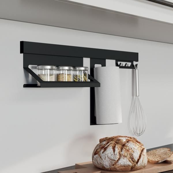 Hafele ADRIA Tezgah Arası Aksesuar Siyah 600mm