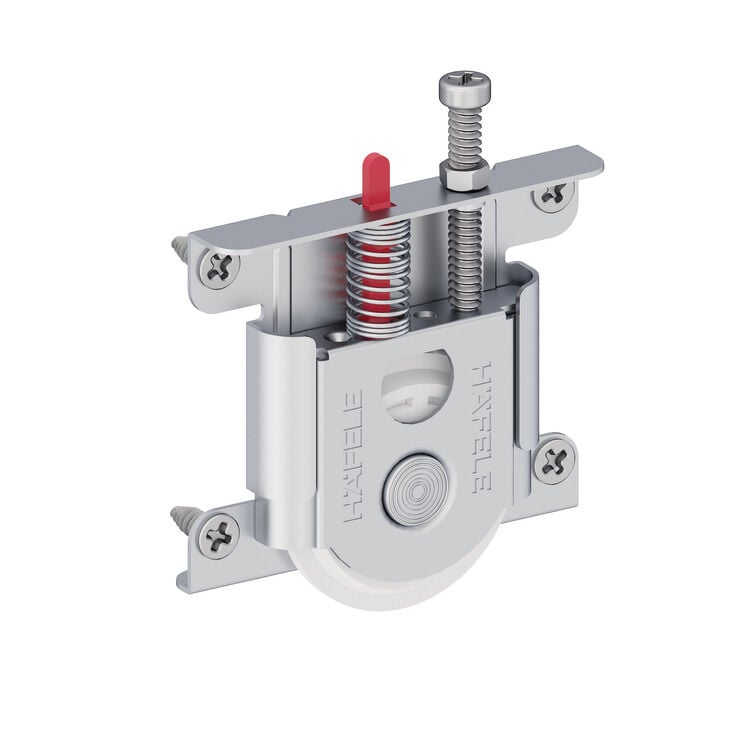 Häfele MULTISOFT 60 Ahşap Kayar Kapak Ray Tekli Alt Ray 2,700 mm Alüminyum Renkli Mat 402.37.651