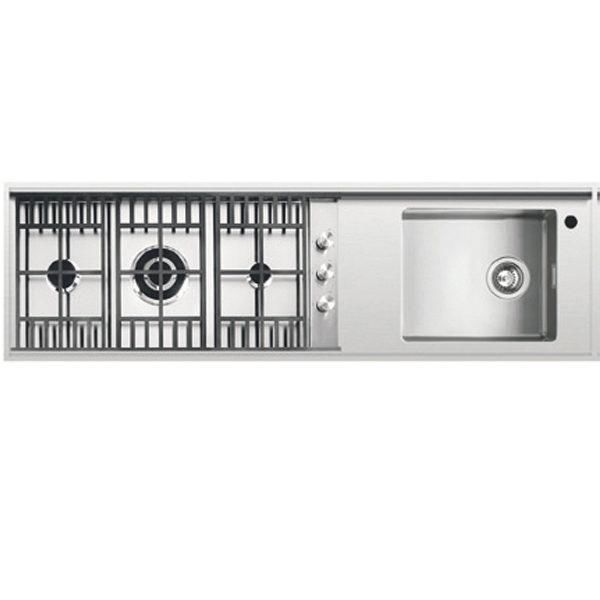 Hafele PLANO C Eviye+Ocak p. çelik sağ 151x45cm