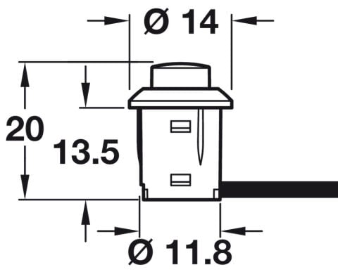 Basmalı anahtar, Hafele Loox - 833.89.108