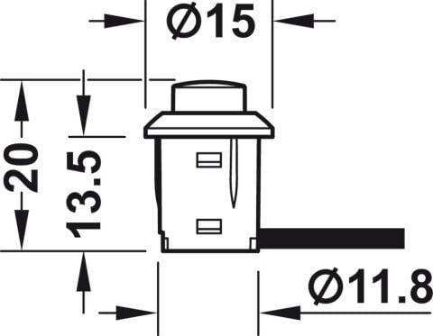 Basmalı anahtar, Hafele Loox - 833.89.108