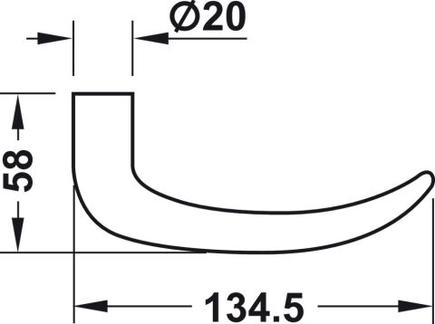 Hafele Dış modül, DT 700c kapı terminali seti - 917.63.532