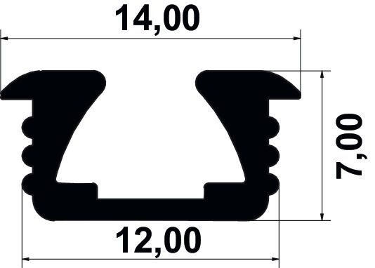 Häfele MULTISOFT 60 Ahşap Kayar Kapak Ray Gömme Tekli 2,500 mm Alüminyum Renkli Mat 402.37.660