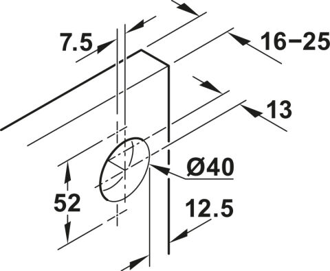 kapı sabitleme seti, Hafele Slido F-Park71 16B / 25B