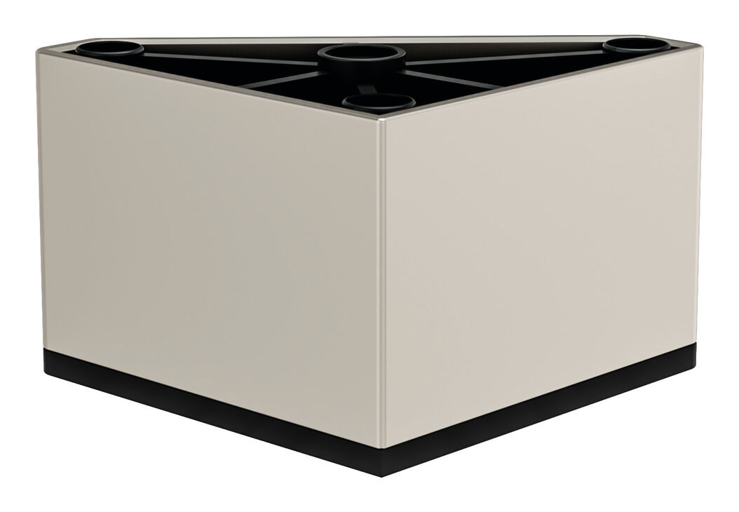 Häfele AIDA 80 Mobilya Ayağı Plastik / Çelik 50 mm Paslanmaz Çelik Renkli 634.94.081
