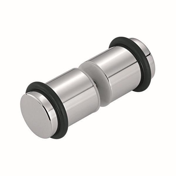 Hafele Cam Kapı Kulpu Yuvarlak Parlak Krom 32x40mm