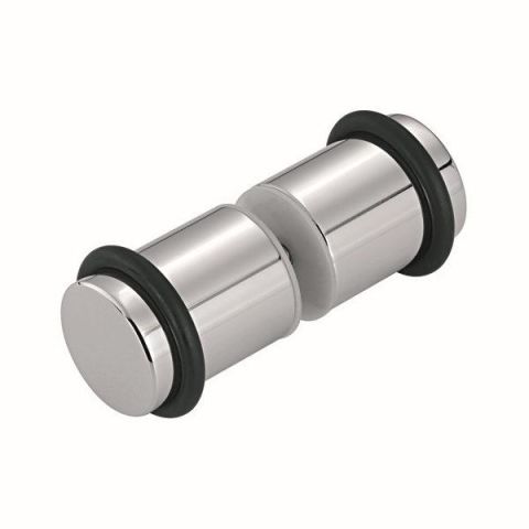 Hafele Cam Kapı Kulpu Yuvarlak Parlak Krom 32x40mm
