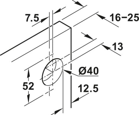 kapı sabitleme seti, Hafele Slido F-Park71 16B / 25B