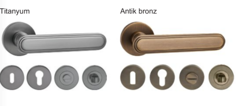 Hafele ESTER Kol seti (oda) antik bronz - 900.98.138