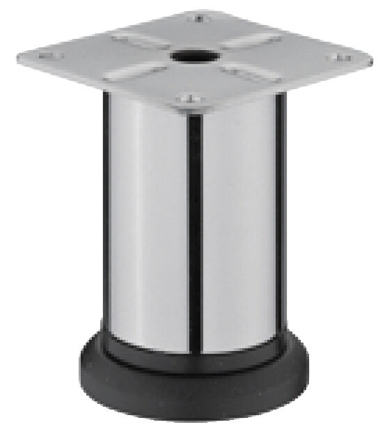 Häfele Mobilya ayağı plakalı yükseklik ayarlı 42 mm 38 mm 70 mm Krom Parlak 634.94.251