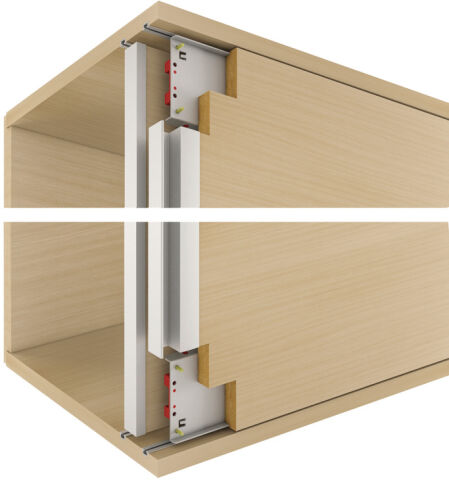 Ahşap Kayar Kapak Ray, Hafele JUMBO 80 - 402.37.813