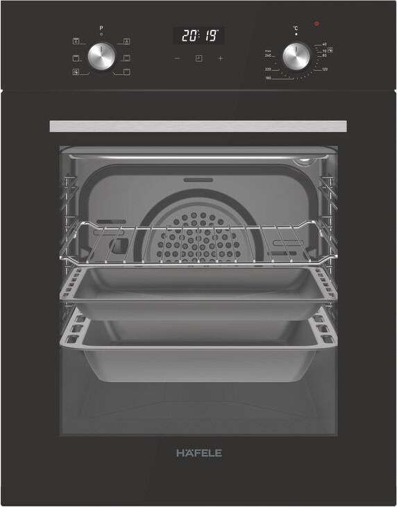 Häfele VEGA Ankastre Fırın 45 cm 6 Programlı 45 Litre 450 mm 595 mm Parlak cam 550 mm 240 533.09.450