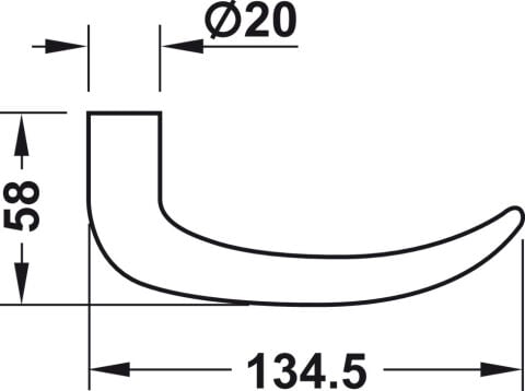 Hafele Dış modül, DT 710c kapı terminali seti - 917.63.630