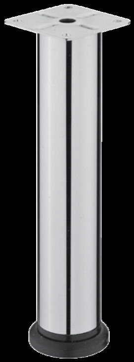 Häfele Mobilya ayağı plakalı yükseklik ayarlı 42 mm 38 mm 200 mm Krom Parlak 634.94.254