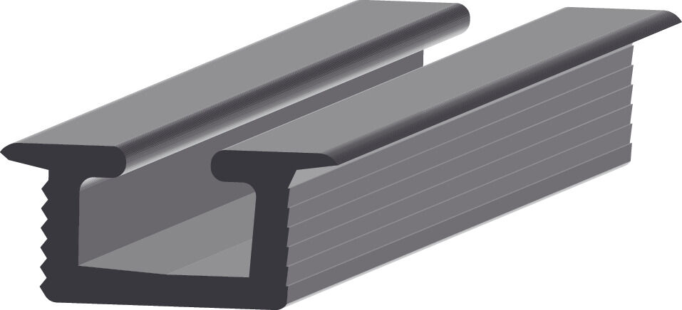 Häfele JUMBO 80 Ahşap Kayar Kapak Ray Tekli Alt Ray 20–60 kg 2,500 mm Alüminyum Renkli 402.37.822