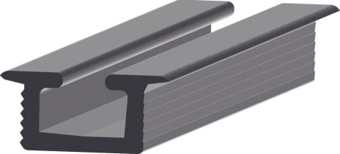 Ahşap Kayar Kapak Ray, Hafele JUMBO 80, Tekli Alt Ray