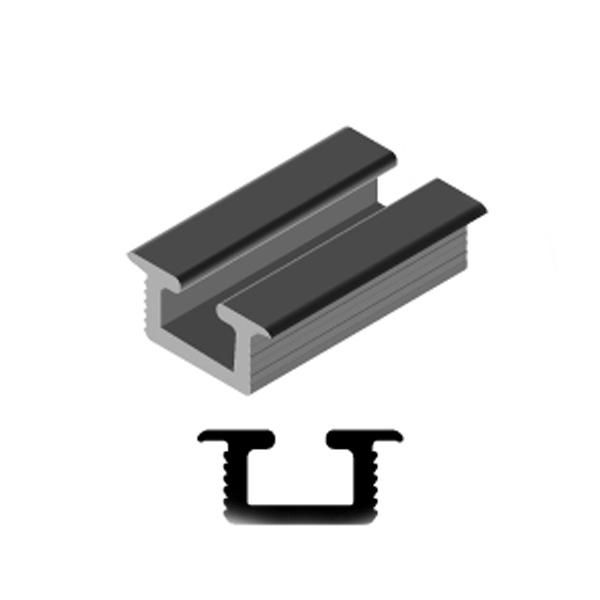 Hafele JUMBO 80- EASY SOFT 80 Tekli Alt Taşıyıcı Ray Alüminyum Ham 3500mm