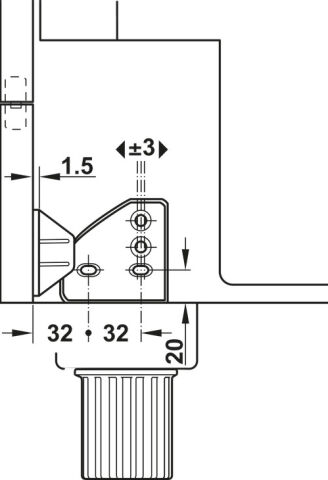 Häfele Katlanır panel donanımı ankastre bulaşık Beyaz Pürüzsüz Beyaz 568.16.017
