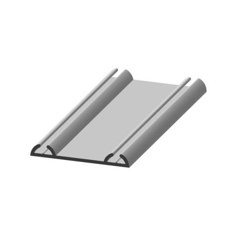 Hafele JUMBO 80- EASY SOFT 80 İkili Alt Taşıyıcı Ray Alüminyum Ham 3500mm