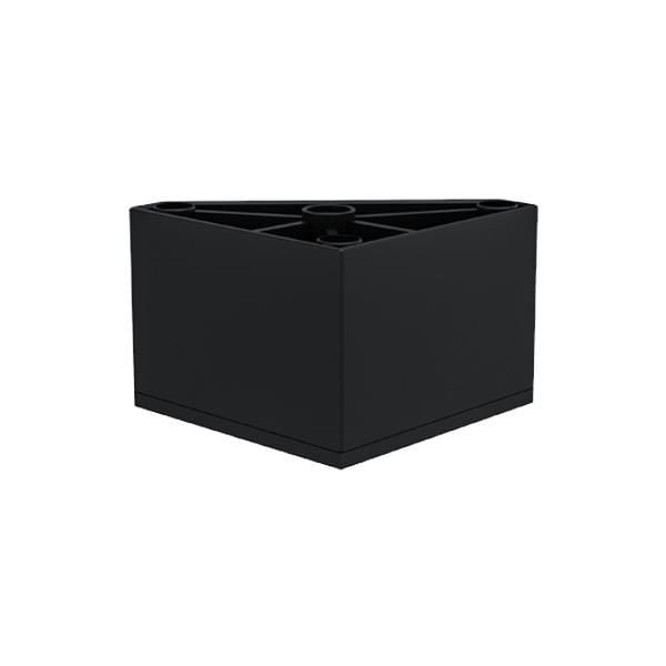 Hafele AIDA 80 Mobilya Ayağı Mat Siyah 80x50mm