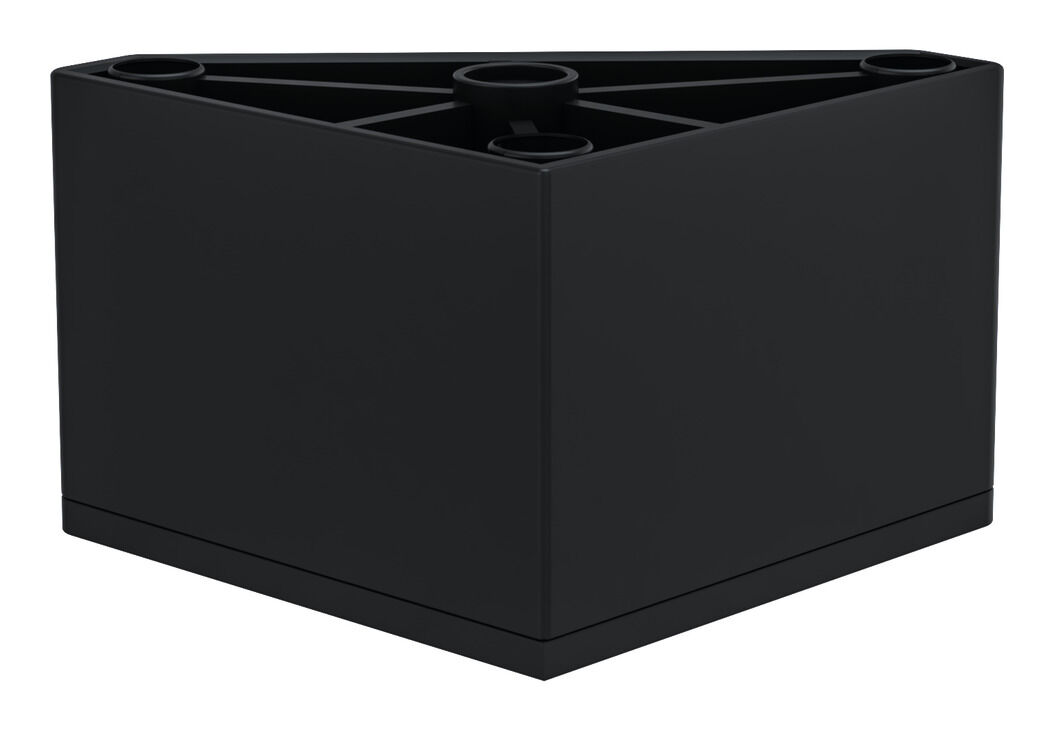 Häfele AIDA 80 Mobilya Ayağı Plastik / Çelik 50 mm Siyah Mat 634.94.371