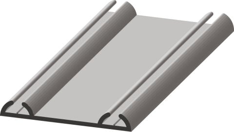 Häfele JUMBO 80 - Ahşap Kayar Kapak Ray 2,700 mm Alüminyum Renkli Mat 402.37.846