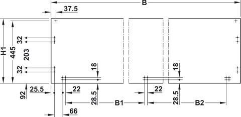 Häfele Kayar kapak donanımı Finetta Up+Down 23 VF 2 Set 882–1,178 mm 403.25.083