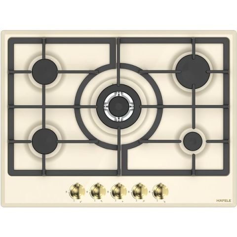 Hafele VINTAGE Ocak gazlı 70cm 4G1W krem/altın