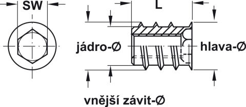 Häfele Vidalı kovan Çelik sürgüsüz - 8x10 mm 8 mm Boş 030.07.042