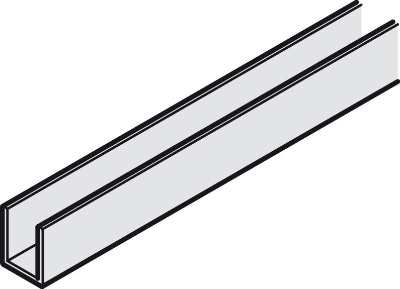 Häfele Panel sabitleme profili Sabitlemek için 100,000 mm 403.36.987