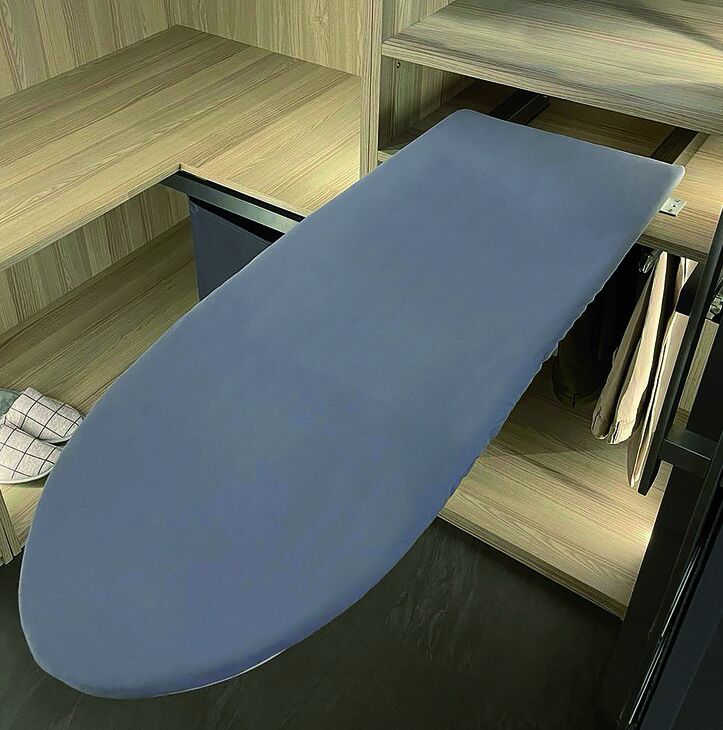Häfele IRON II - Ütü Masası 400x532x130 mm Paslanmaz Çelik Renkli Mat Çekmece 568.72.100