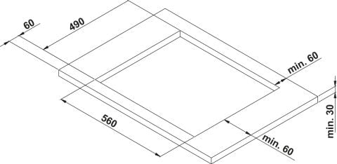 Häfele ETERNAL Ankastre Ocak 60 cm Paslanmaz Çelik 4 580 mm 100 mm Inox 240 V 1x2,9 k W 533.09.801