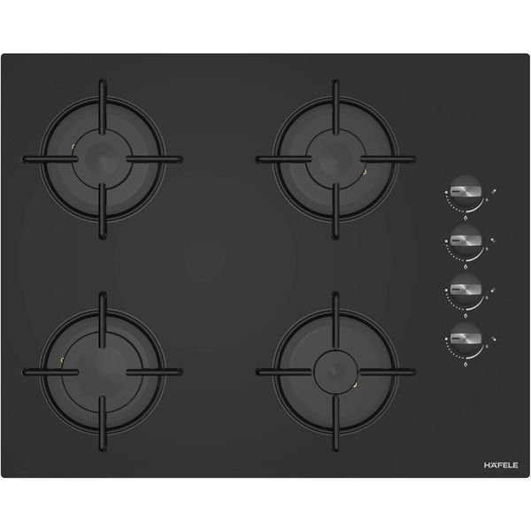 Hafele LUCE Ocak gazlı 65cm 4G siyah cam