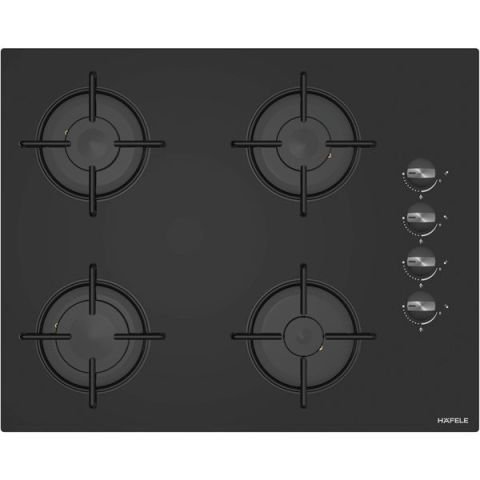 Hafele LUCE Ocak gazlı 65cm 4G siyah cam