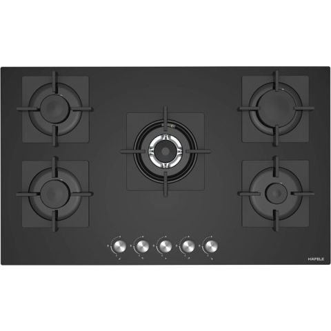Hafele CAPELLA Ocak gazlı 90cm 4G1W siyah cam