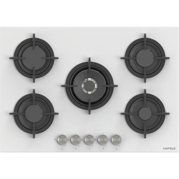 Hafele ORION Ocak gazlı 75cm 4G1W beyaz cam