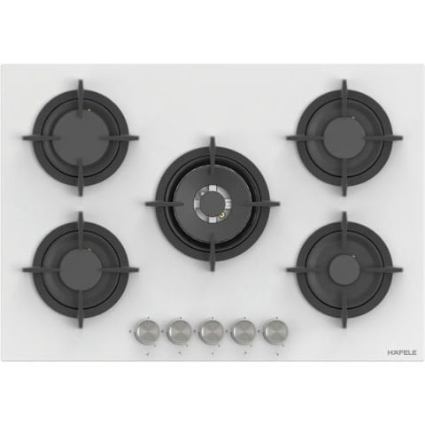 Hafele ORION Ocak gazlı 75cm 4G1W beyaz cam