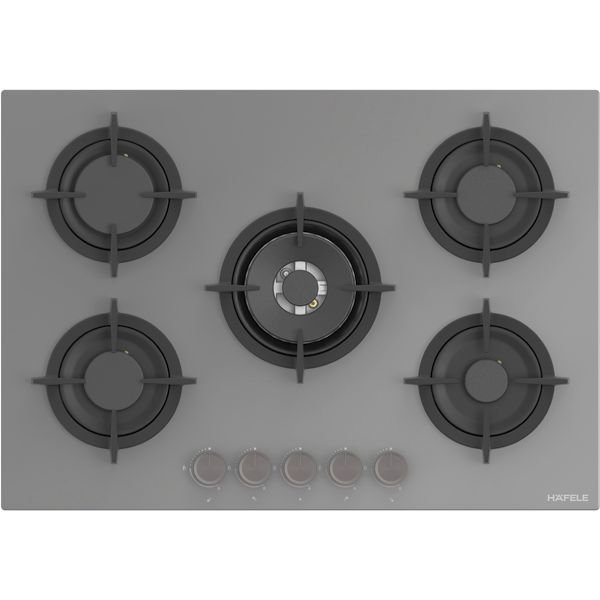 Hafele ORION Ocak gazlı 75cm 4G1W gri cam