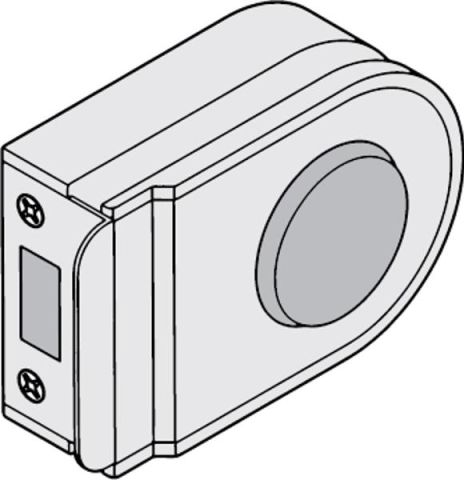Hafele NOVA Cam Kapı Kilit Karşılığı Parlak Krom