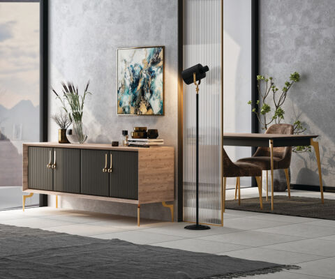Häfele POSE Mobilya Ayağı Alüminyum - 200 mm Siyah Mat 634.94.481